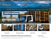 Tablet Screenshot of alphapallets.co.uk